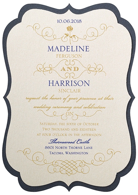 Belle Luxurious Rose Invitations Belle Luxurious Rose Invitations