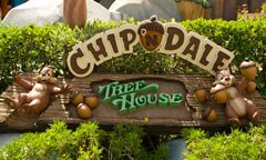 Chip 'n' Dale Treehouse Sign