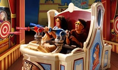 Guests in 3D Glasses Playing Midway-Style Games at Toy Story Mania!