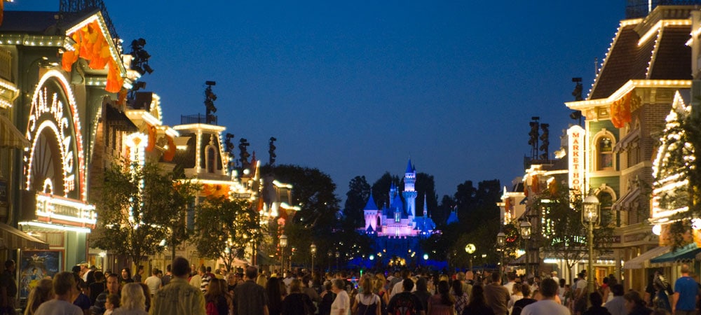 Main Street, U.S.A. at Night