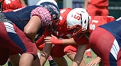 KSA Events Game of the Week A quarterback tries to elude an opponent