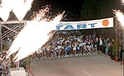 The inaugural Walt Disney World Marathon start line on January 16, 1994