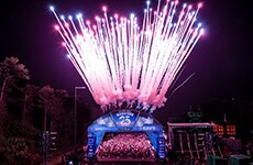 Start line of the Walt Disney World Marathon.