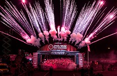 Start line at the Star Wars Rival Run Half Marathon.