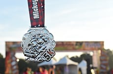 Mickey's Holiday 5K finisher medal
