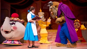 Iconic Characters perform live during Beauty and the Beast-Live on Stage at Disney’s Hollywood Studios
