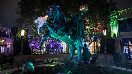 The Headless Horseman at Halloween Time at Disneyland Resort