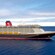 The Disney Fantasy cruise ship sails the opens seas