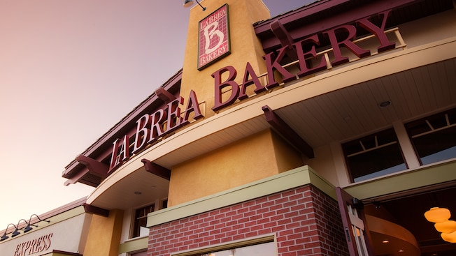 Entrance sign for La Brea Bakery in Downtown Disney District