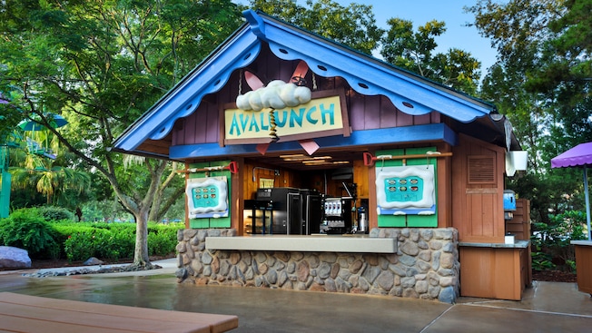 Exterior of Avalunch, a quick-service eatery at Disney's Blizzard Beach water park