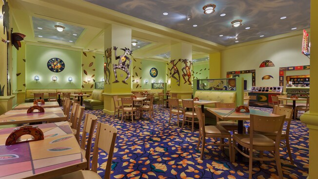 Picabu Walt Disney World Resort Colorful Dining Area Of Picabu Buffeteria At Walt Disney World Dolphin Hotel