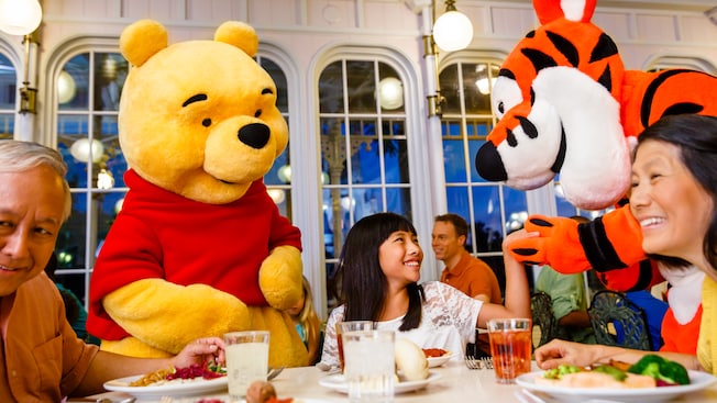 Image result for character dining characters family