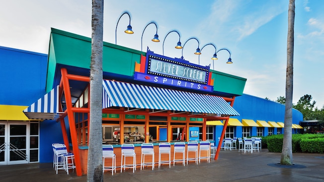 Exterior of Silver Screen Spirits Pool Bar at Disney's All-Star Movies Resort 