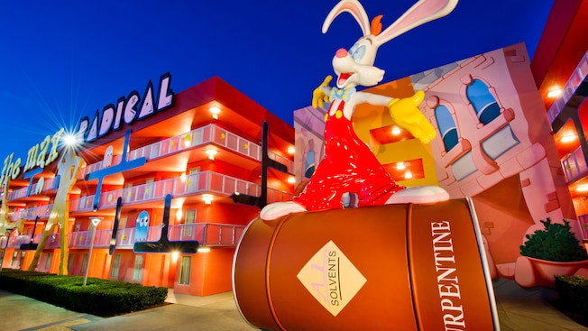 Roger Rabbit in the 1980s-themed area of Disney's Pop Century Resort